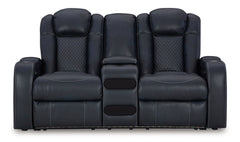 Fyne-Dyme Power Reclining Loveseat with Console