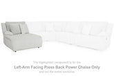 Top Tier Left-Arm Facing Power Reclining Back Chaise