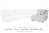 Top Tier Right-Arm Facing Power Reclining Back Chaise