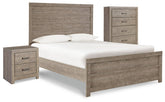 Culverbach Full Panel Bed with Chest of Drawers and Nightstand