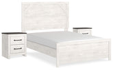 Gerridan Full Panel Bed and 2 Nightstands