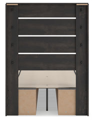 Hollivern Twin Panel Bed with Storage