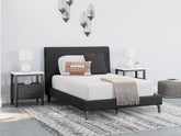 Cadmori Full Upholstered Bed with Roll Slats