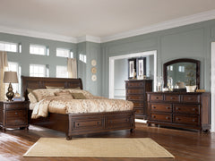 Porter California King Sleigh Storage Bed