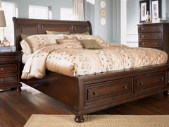 Porter California King Sleigh Storage Bed