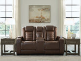 High Impact Power Reclining Loveseat with Console