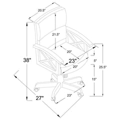 Marietta Brown 5 Pc Game Table Set - furniture place usa