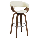 Zion Ivory Swivel Bar Stool - furniture place usa