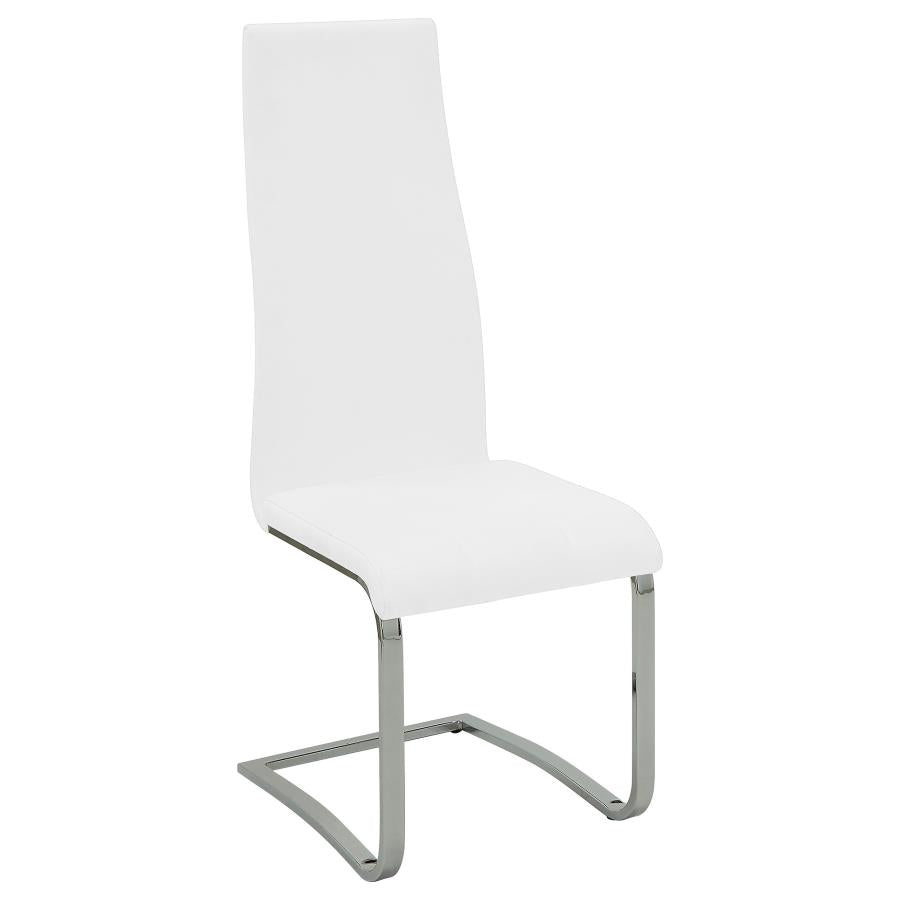 Montclair White Side Chair - furniture place usa