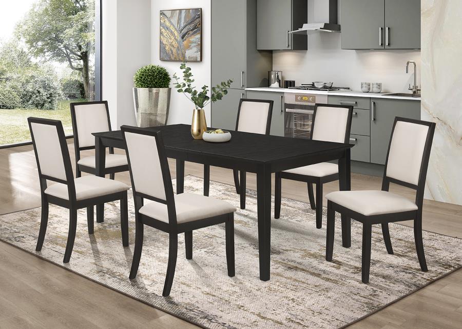 Louise Black 5 Pc Dining Set - furniture place usa