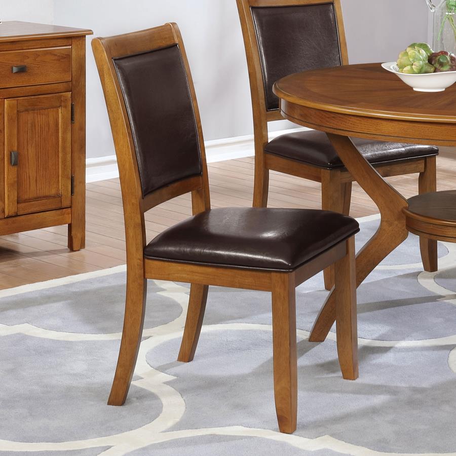 Nelms Brown Side Chair - furniture place usa