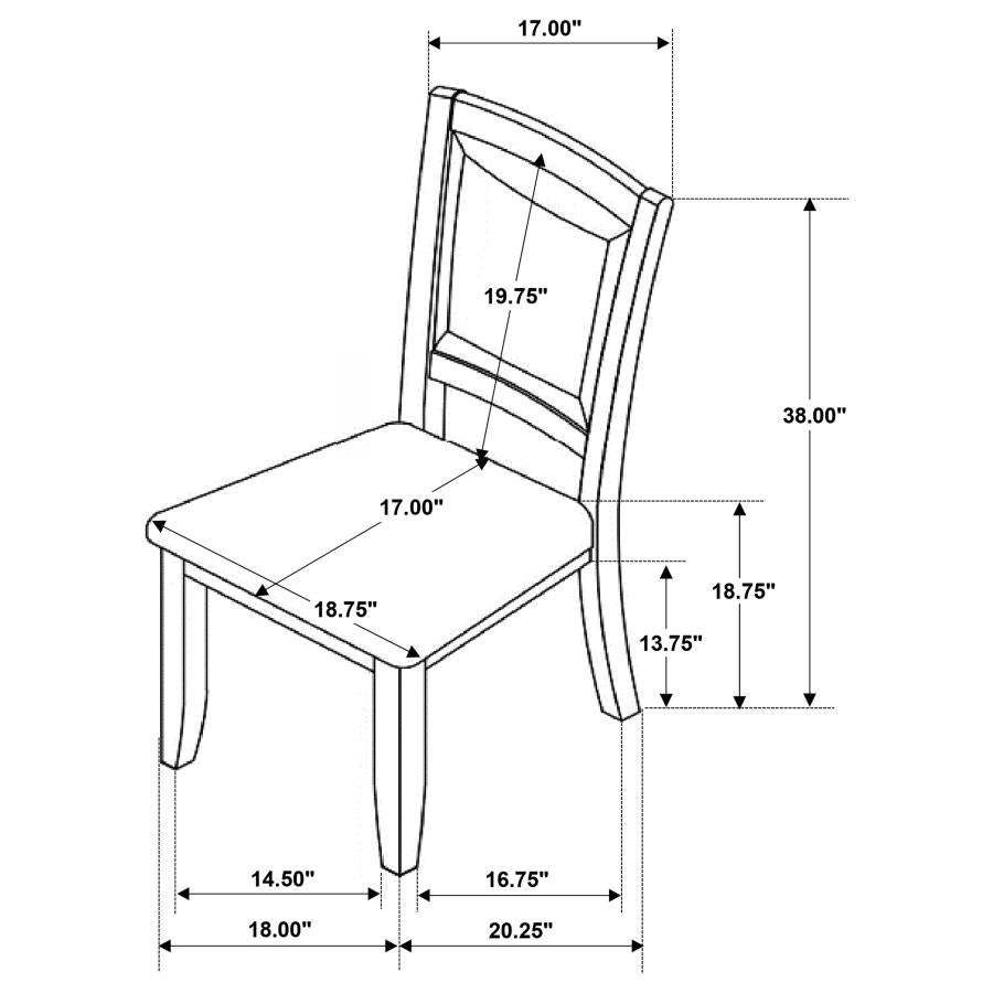 Nelms Brown Side Chair - furniture place usa