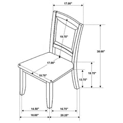 Nelms Brown Side Chair - furniture place usa