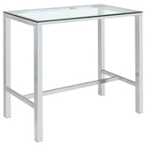 Tolbert Clear Bar Table - furniture place usa