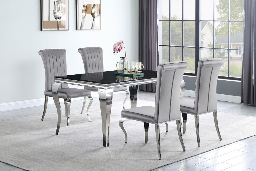 Carone Silver Dining Table - furniture place usa