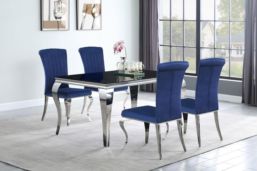 Carone Silver Dining Table - furniture place usa