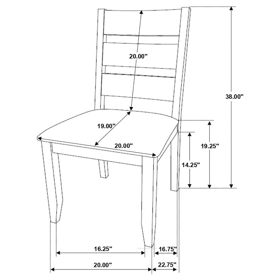 Alston Brown Side Chair - furniture place usa