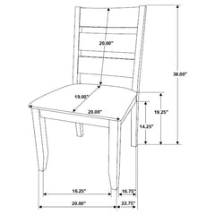 Alston Brown Side Chair - furniture place usa