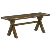Alston Brown Bench - furniture place usa