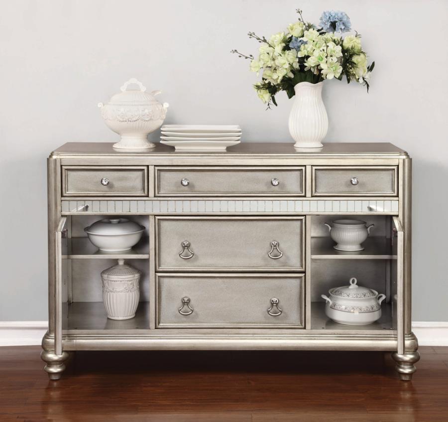 Bling Game Silver Sideboard - furniture place usa
