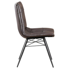 Aiken Brown Side Chair - furniture place usa
