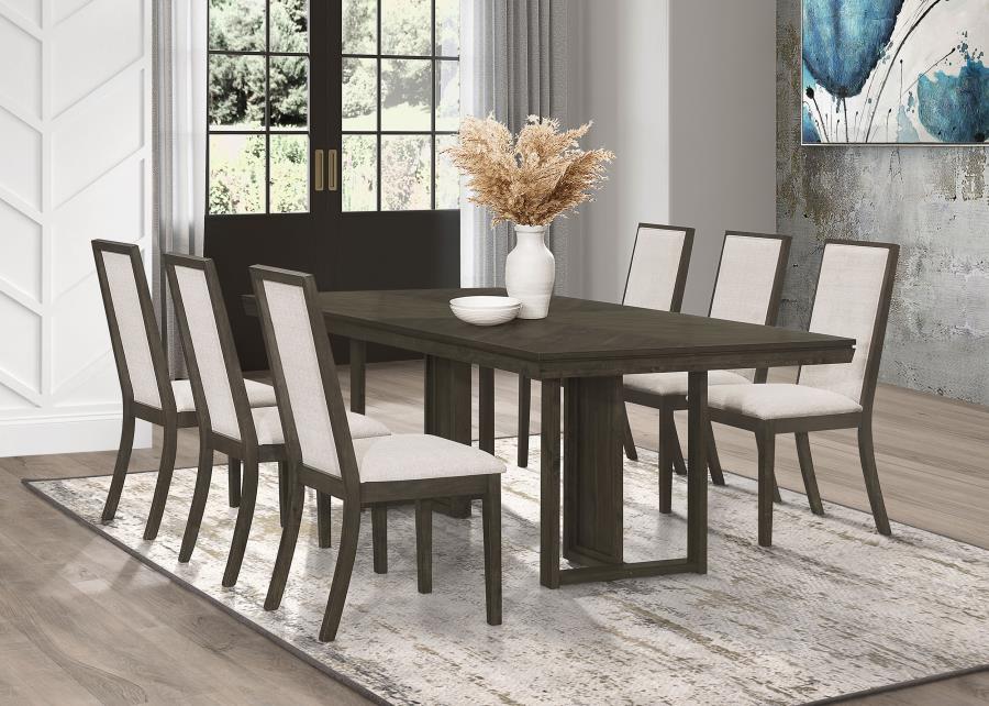 Kelly Beige 7 Pc Dining Set - furniture place usa