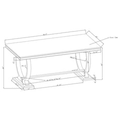 Antoine Grey 7 Pc Dining Set - furniture place usa