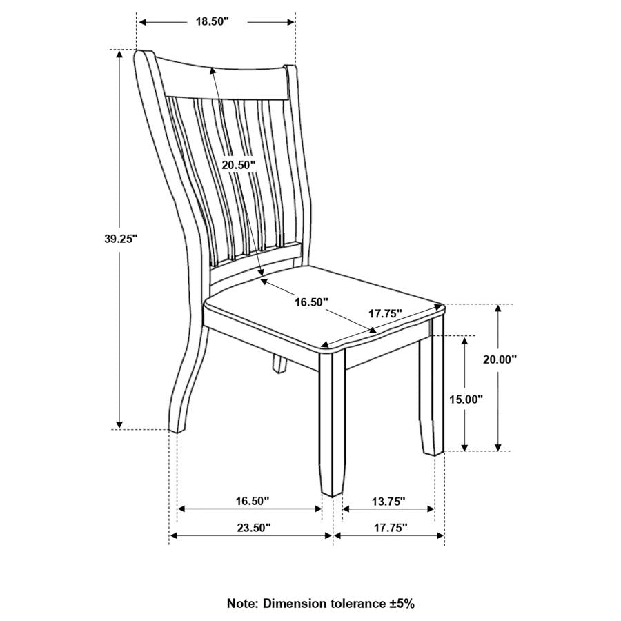 Kingman White Side Chair - furniture place usa