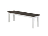 Kingman White Bench - furniture place usa