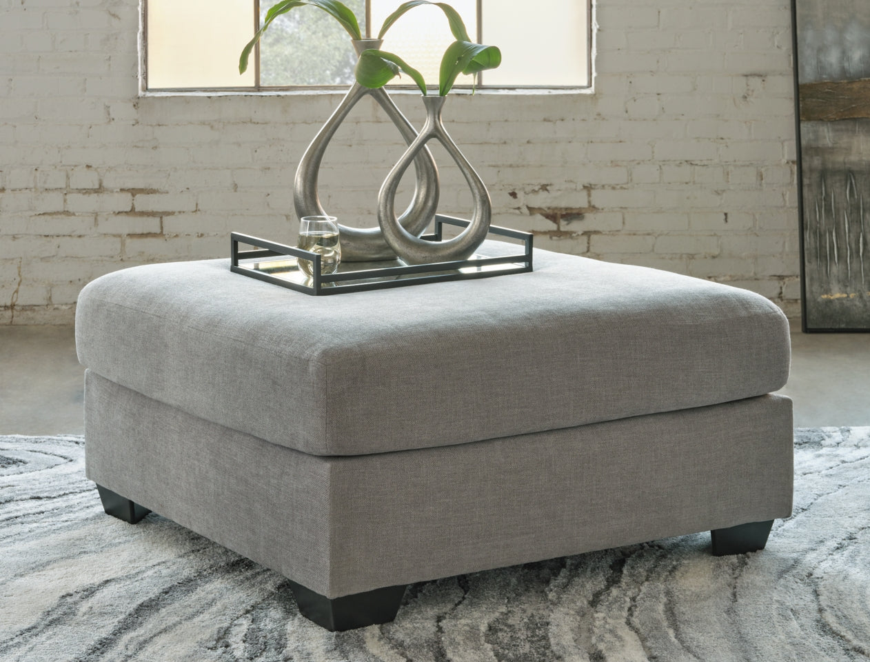 Keener Oversized Accent Ottoman - furniture place usa