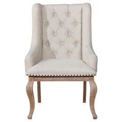 Brockway Ivory Arm Chair - furniture place usa