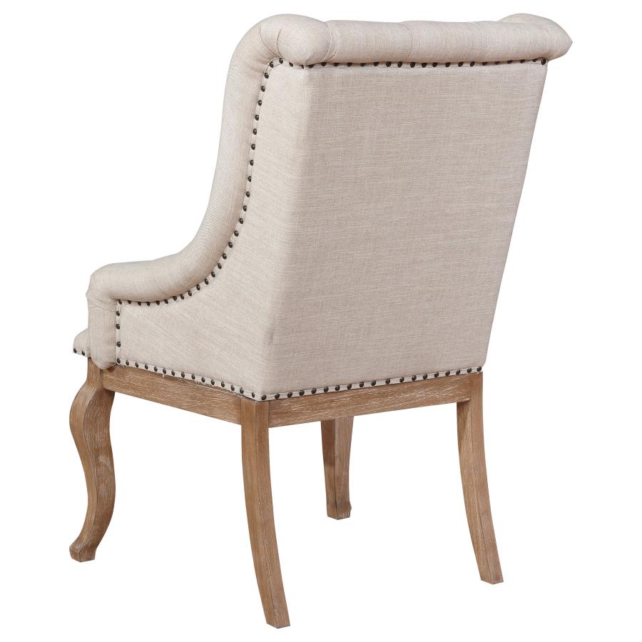 Brockway Ivory Arm Chair - furniture place usa