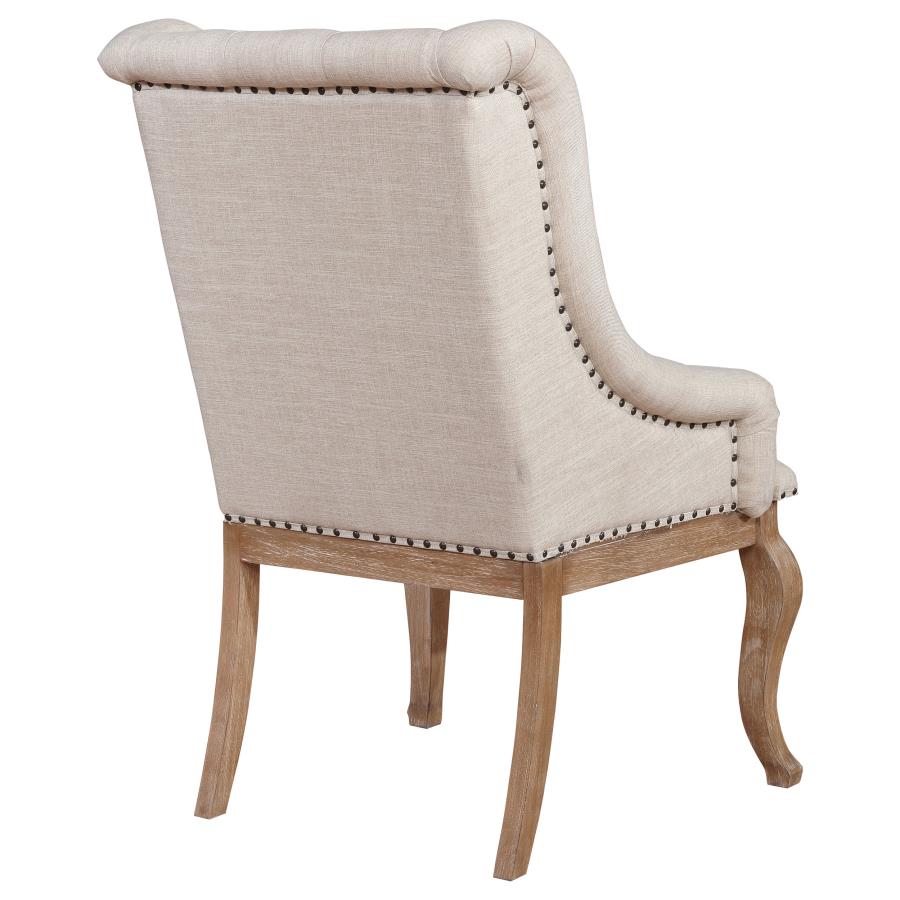Brockway Ivory Arm Chair - furniture place usa