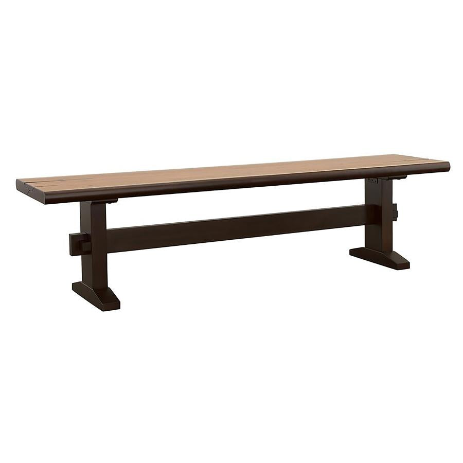 Bexley Brown Bench - furniture place usa