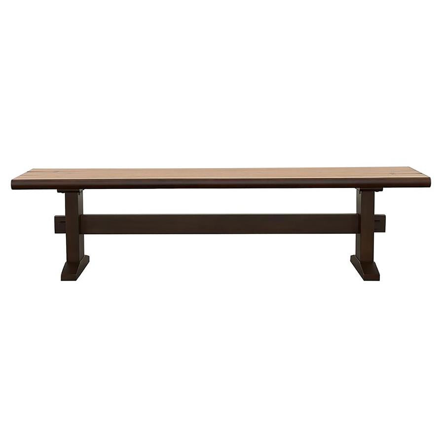 Bexley Brown Bench - furniture place usa