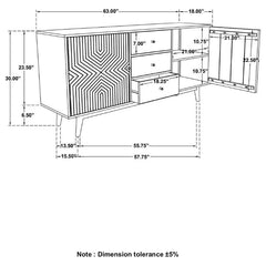Partridge Brown Sideboard - furniture place usa