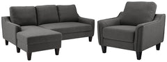 Jarreau Sofa Chaise and Chair - furniture place usa
