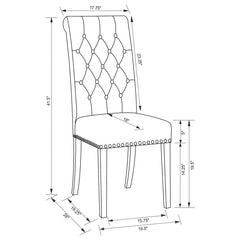 Alana Brown Side Chair - furniture place usa