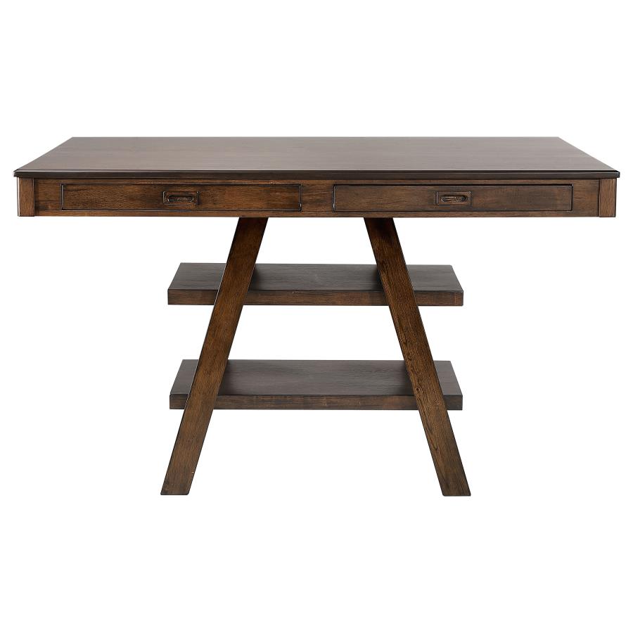 Dewey Brown Counter Height Dining Table - furniture place usa