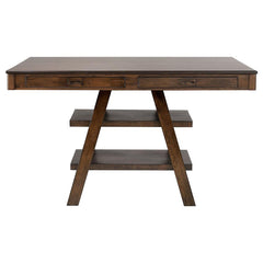 Dewey Brown Counter Height Dining Table - furniture place usa
