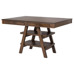 Dewey Brown Counter Height Dining Table - furniture place usa