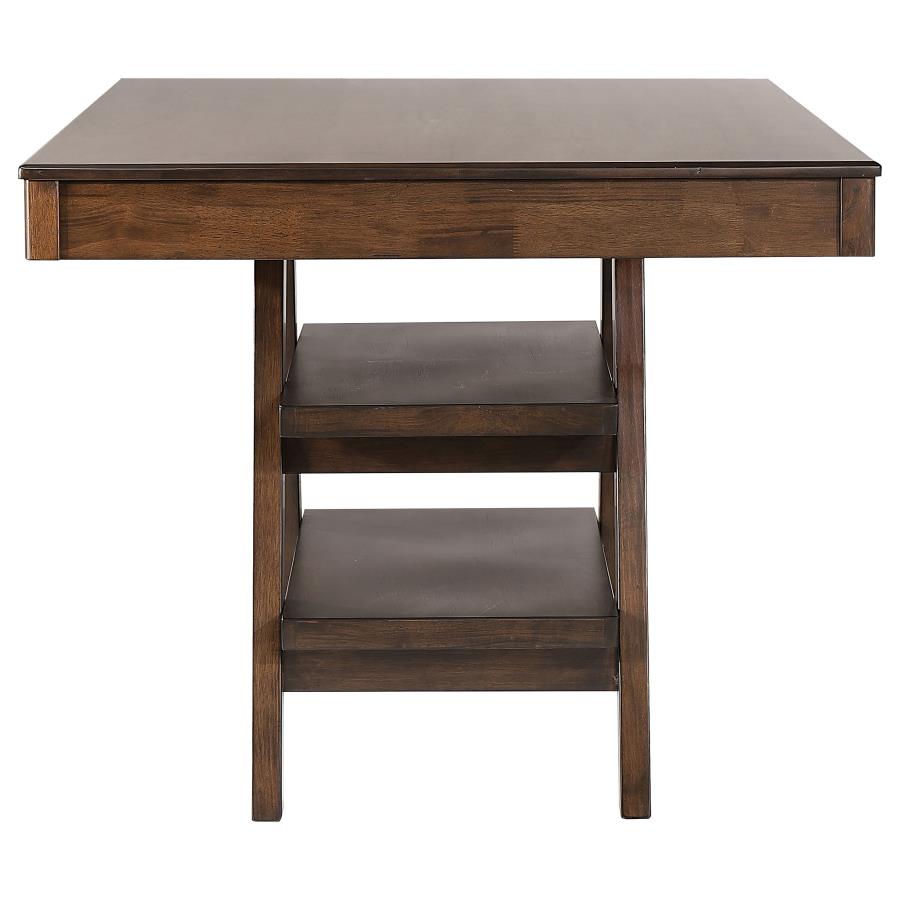 Dewey Brown Counter Height Dining Table - furniture place usa