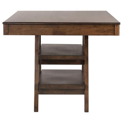 Dewey Brown Counter Height Dining Table - furniture place usa