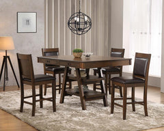 Dewey Brown Counter Height Dining Table - furniture place usa