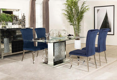 Marilyn Blue 5 Pc Dining Set - furniture place usa