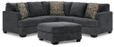 Ambrielle 2-Piece Sectional with Ottoman - PKG011623 - furniture place usa