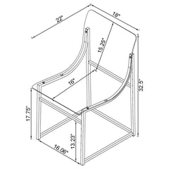 Clear Side Chair - furniture place usa