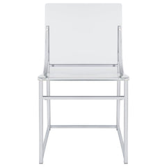 Adino Clear Side Chair - furniture place usa