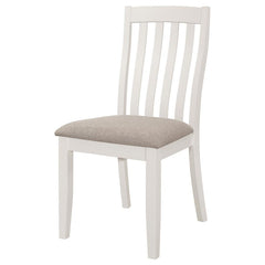 Anwar White Side Chair - furniture place usa
