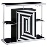 Zinnia Black Home Bar - furniture place usa